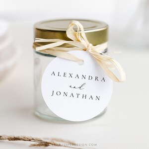 Editable Favor Tag Template, Printable Wedding Tag Label Templett ...