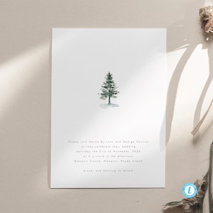 Rustic Wedding Invitation Template Download Printable Wedding Invite Woodland Minimalist Wedding Invitation Set Templett editable Wedding 28