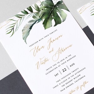 Tropical Wedding Invite Invitation Templett Template download Hawaiian Wedding Tropical Wedding Invite Tropical Invitation 23 bild 4