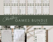 Plaid Christmas Games Bundle Template, Holiday Party Games, Printable Christmas Games, Christmas Party Games, Templett