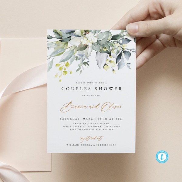 Couples Shower Invitation Template Rustic Wedding Shower Invite Rustic Wedding Shower Invitation Editable shower DIY Bridal shower 18