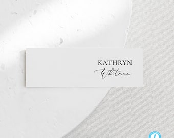 Simple Place card Template Download Minimalist Name Card Tag Place cards Modern Wedding Name Seating card Editable Place cards Templett 10