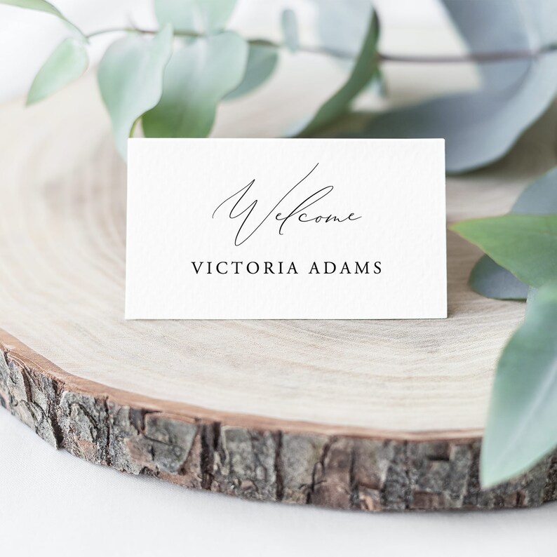 Place Card Template Printable Wedding Place Cards Wedding | Etsy
