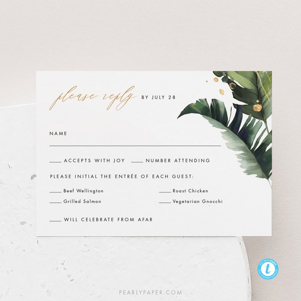 Destination Wedding Rsvp Card - Etsy