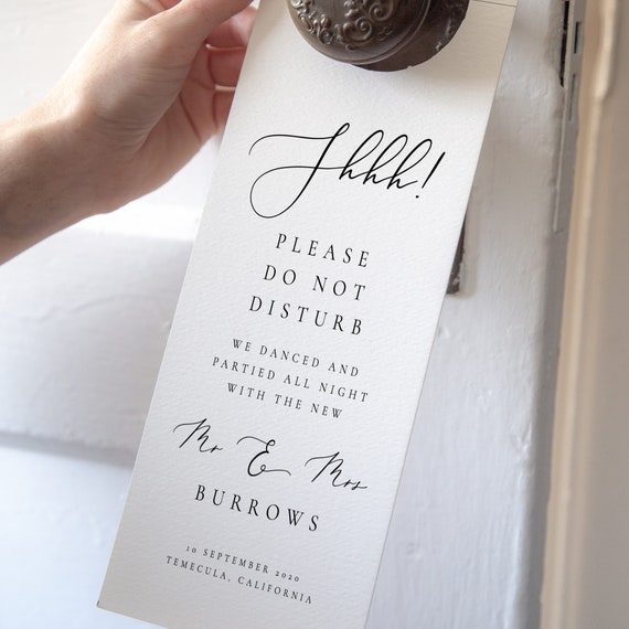 Modern Door Hanger Sign Template Download Printable Door Tag Etsy