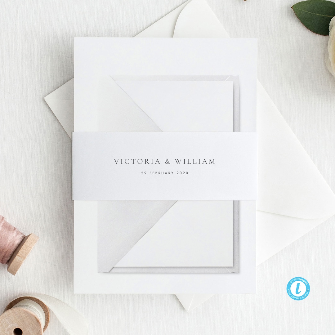 Belly Band Template Download Elegant Belly Band Printable Editable ...