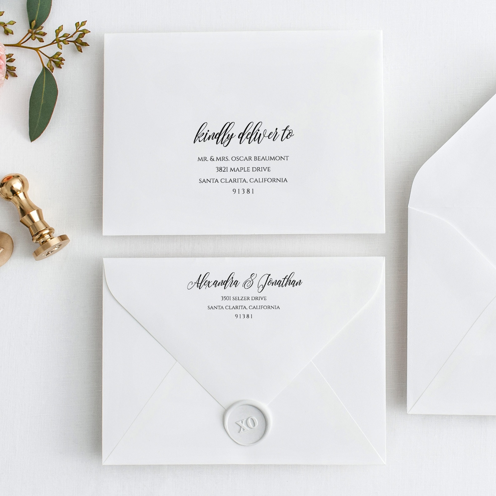 Envelope Template Printable Wedding Envelope Templett - Etsy