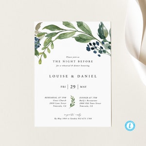 Wedding Rehearsal Template Download Rustic Wedding Rehearsal Download Dinner Rehearsal Dinner Invitation Rustic Rehearsal Invite 15