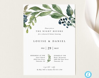 Wedding Rehearsal Template Download Rustic Wedding Rehearsal Download Dinner Rehearsal Dinner Invitation Rustic Rehearsal Invite 15