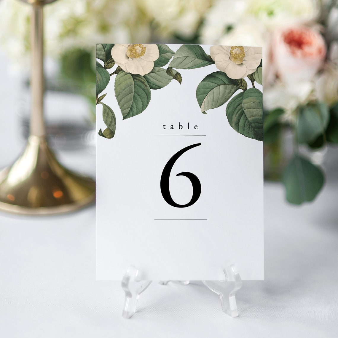 Rustic Table Numbers Template, Templett, Printable Template, Wedding ...