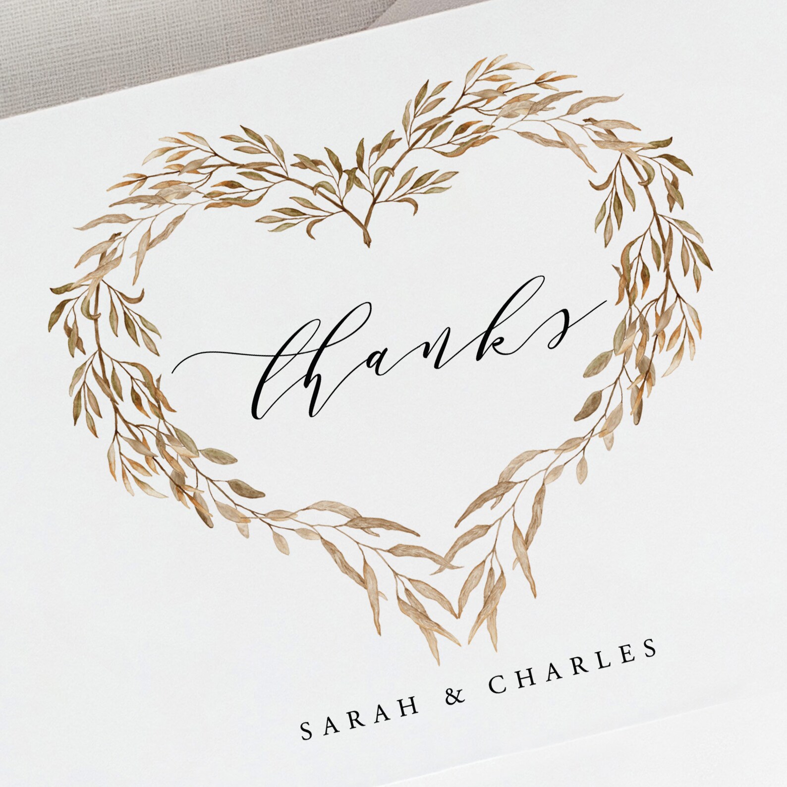 Wedding Thank you template DIY editable Favor card template | Etsy