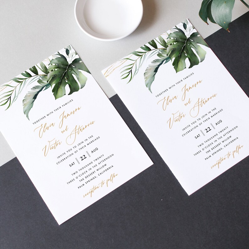 Tropical Wedding Invite Invitation Templett Template download Hawaiian Wedding Tropical Wedding Invite Tropical Invitation 23 bild 3