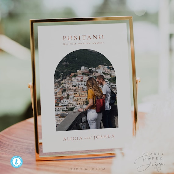 Arch Photo Table Numbers Template Download Templett Etsy