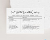 Printable Recipe Card Personalized recipe Template Download Simple, Calligraphy, Modern Personalized recipe cards 4x6  Templett #16