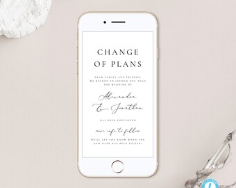 Modèle simple à télécharger pour un mariage reporté