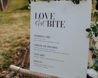Dessert Table Sign Template Download, Elegant Wedding Sweets Sign, Dessert Menu Sign, Dessert Bar Sign, Editable Dessert Sign, Templett #059
