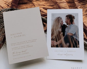 Sand Wedding Invitation Template Digital Download Beige Wedding Invite Templett Desert Wedding #46