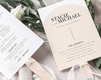 Arched Wedding Ceremony program Fan Template Download Simple modern Wedding program Fan Templett printable Wedding Ceremony Fan #38