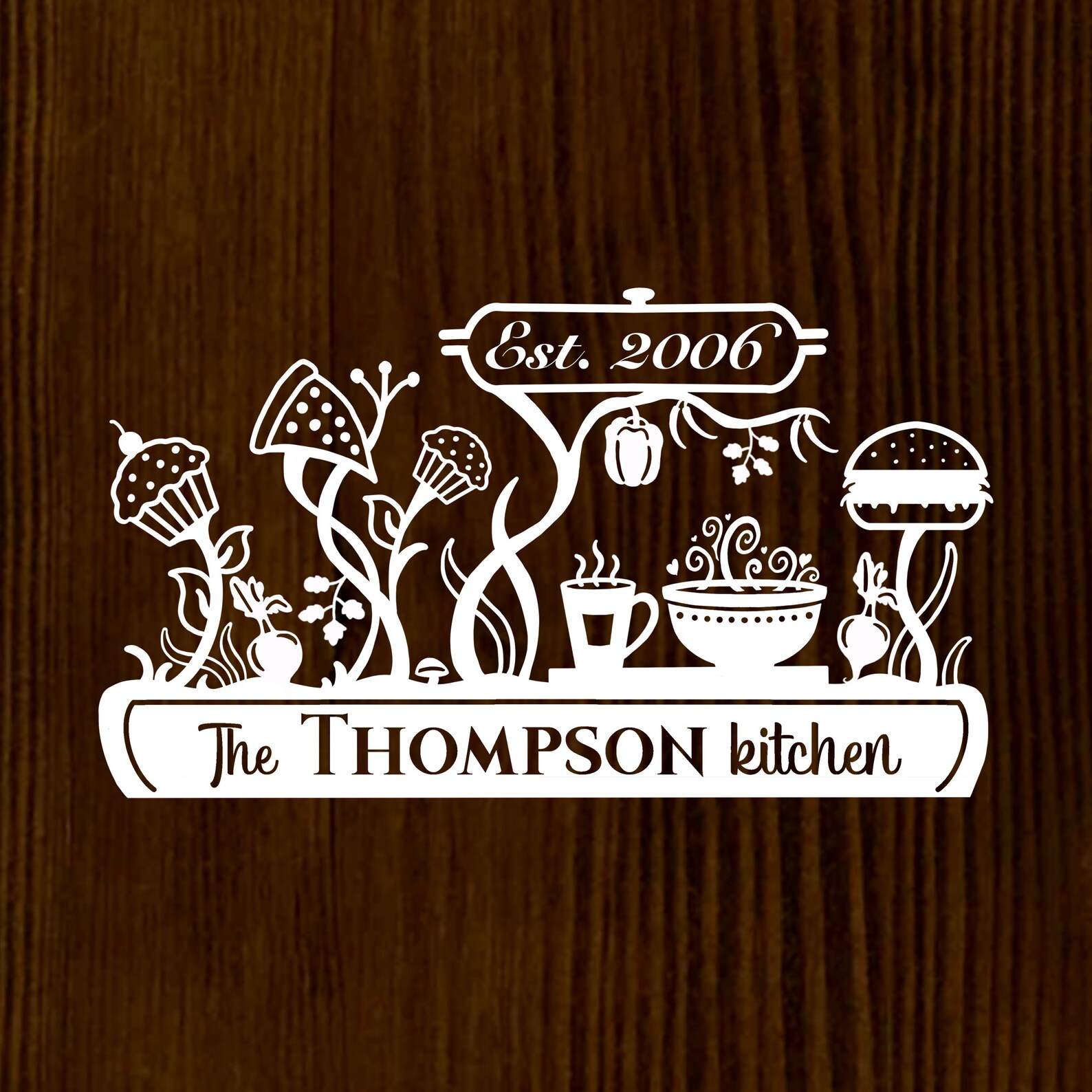 Microwave Vinyl Decal Sticker Kitchen Harvest Etsy