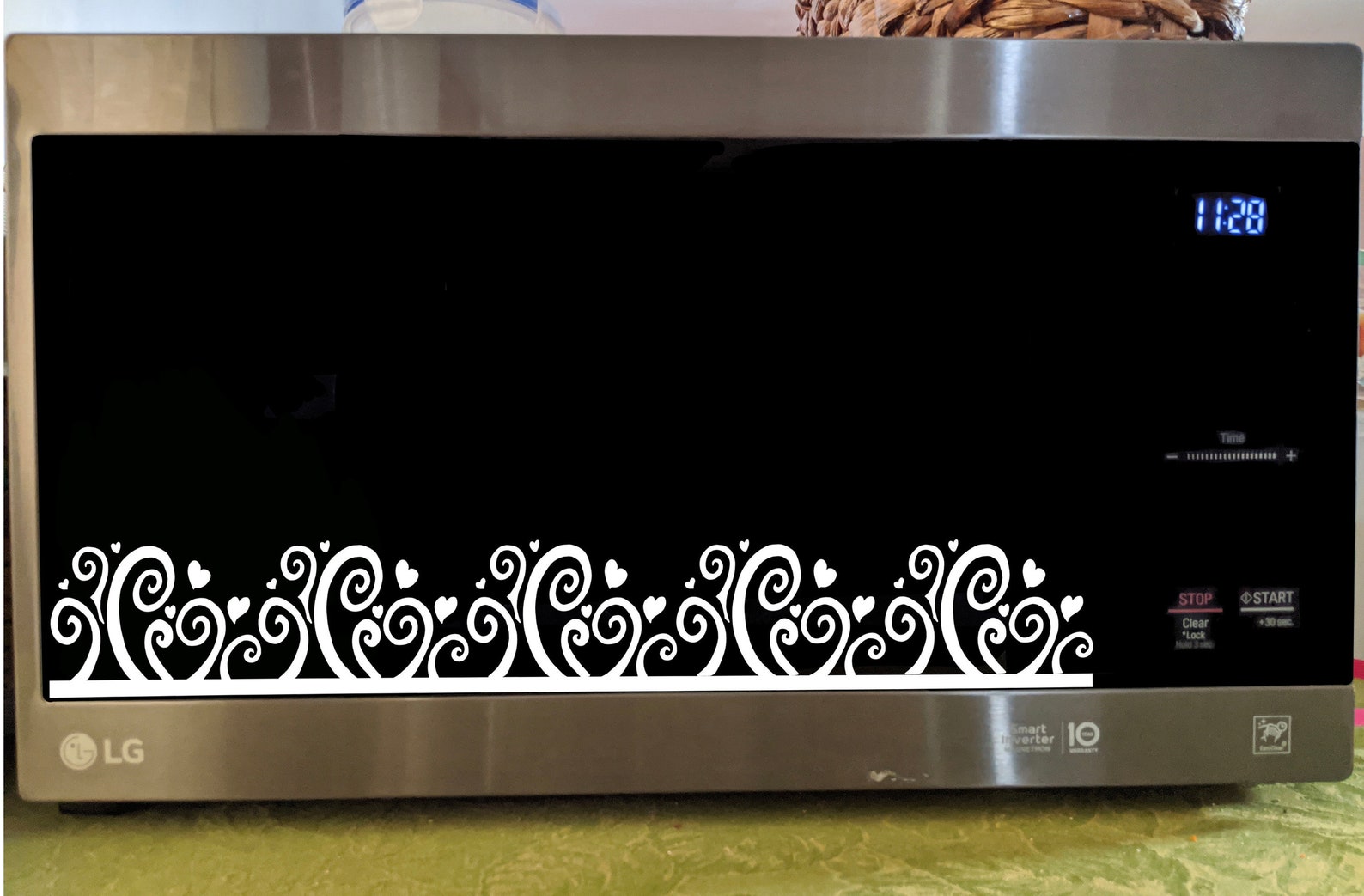 Microwave Oven Vinyl Decal Sticker Etsy