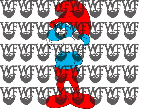 Download Ai De Eps Papa Pitufo Svg Para Cortadores De Vinilo Etsy