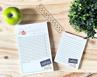 Teacher To-Do List Set | Personalized | To-Do List | Teacher Gift
