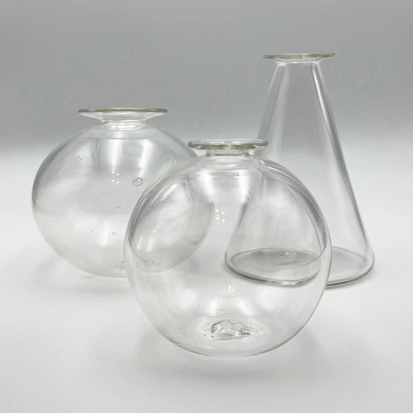 Glass Sphere Vase Etsy