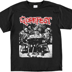 Gorefest tee Entombed Bolt Thrower Autopsy Venom Carcass Deicide Morbid Angel Obituary Death Mortician Cannibal Corpse death metal osdm