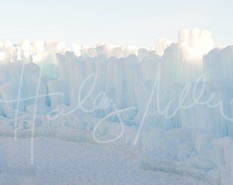 Winter Ice Frozen Digital Backdrop/Background for Photography Composite- 5pk!