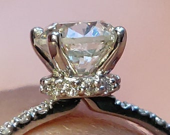 1 CT Classic Solitaire Round Cut Diamond Anniversary Ring Fine Jewelry