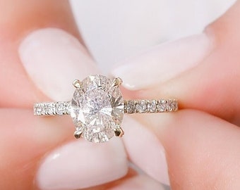 2.5 Carat Oval Diamond Ring, Oval Engagement Ring, Oval Cut Diamond Ring, Oval Diamond Engagement Ring