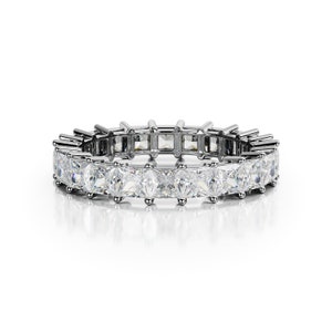 2.2 Carat Diamond Ring, Natural Diamond Ring, Full Eternity Wedding Band, Princess Cut Diamond Band, Diamond Eternity Ring, 14k Wedding Ring
