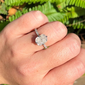 Cushion Cut Diamond Engagement Ring, Designer Jewelry, 3 Carat Diamond Ring, 14k Diamond Ring, Natural Diamond Ring, Diamond Engagement Ring