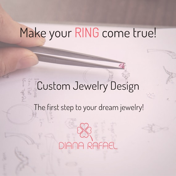 Custom Engagement Ring, Personalized Wedding Band, Diamond Ring, Pendant, 3D Modeling, Jewelry Design, CAD files, CAD design