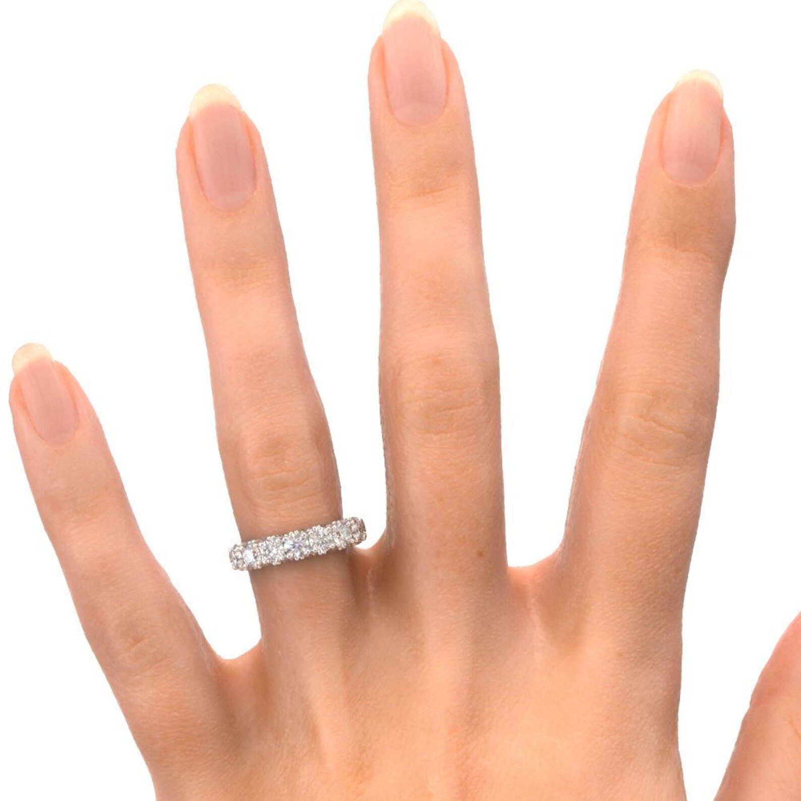 Half Eternity Band Half Eternity Wedding Band Eternity Ring Etsy