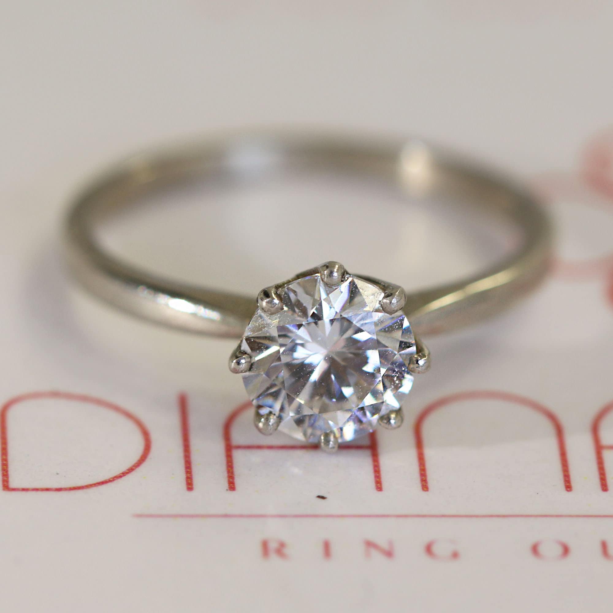 Eight prong deals engagement ring