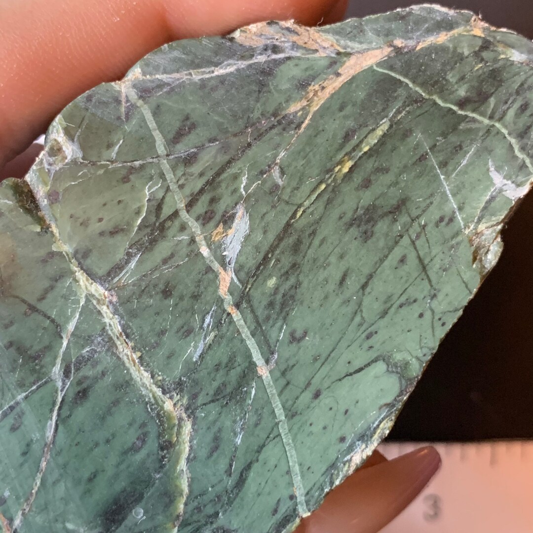 Applegate Jade 8.1 Oz Slab for Cabbing Lapidary Rough Mineral Specimen