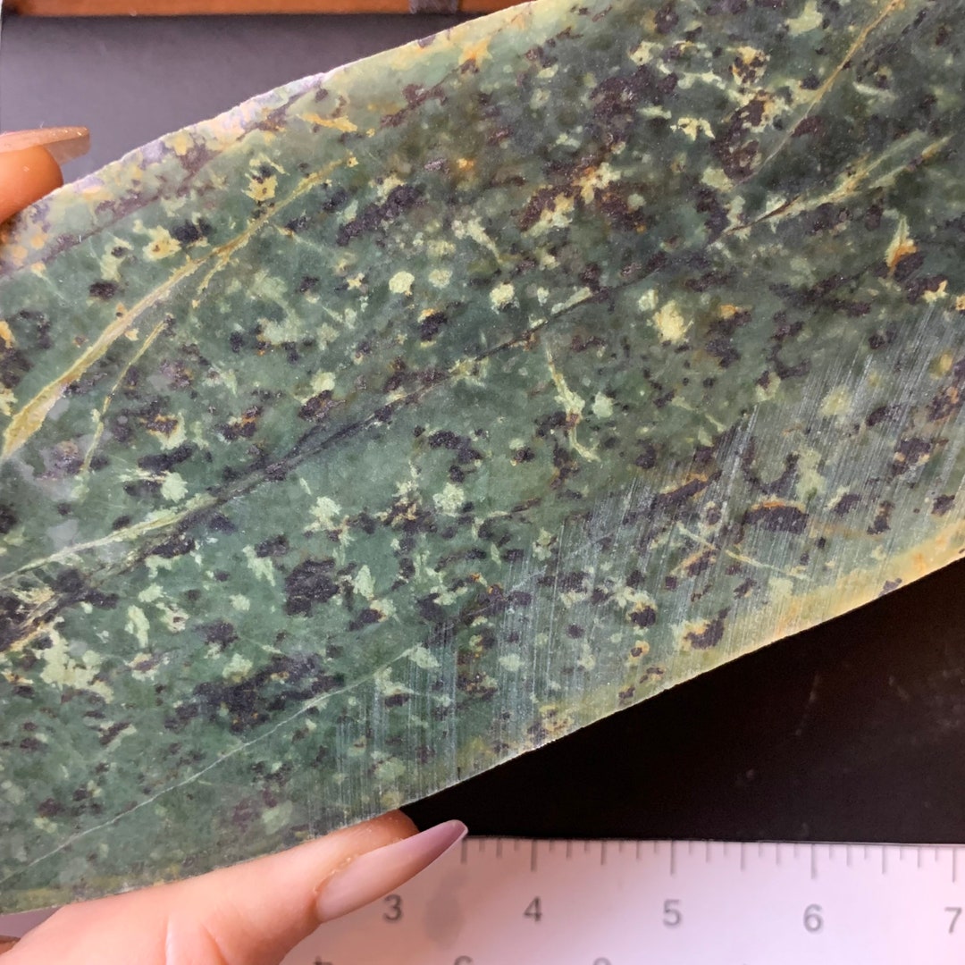 Applegate Jade 6.8 Oz Slab for Cabbing Lapidary Rough Mineral Specimen
