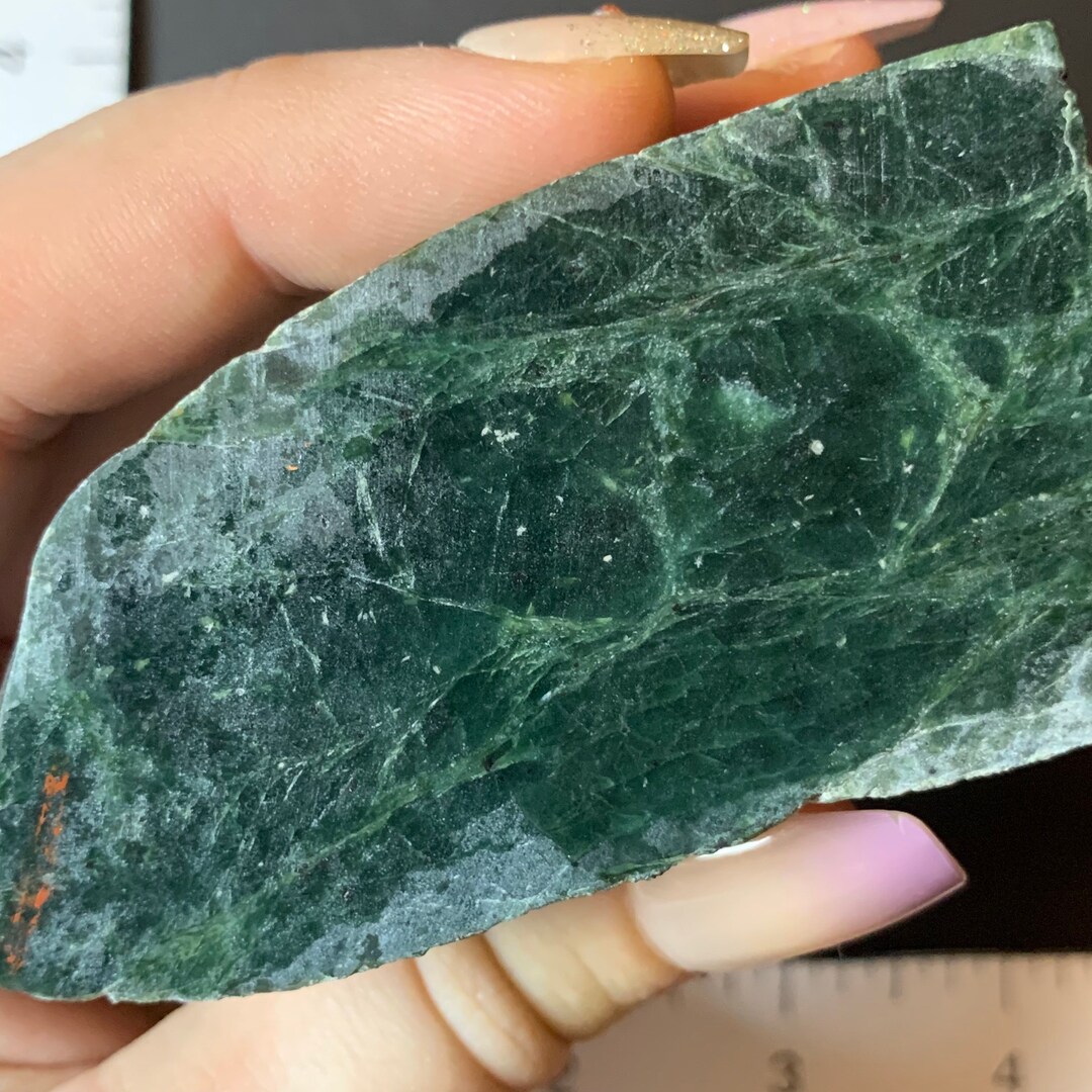 Applegate Jade 9.0 Oz Slab for Cabbing Lapidary Rough Mineral Specimen