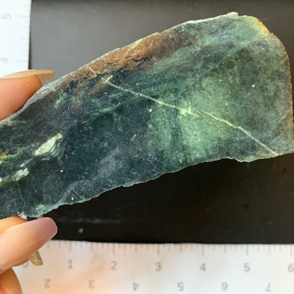 Applegate Jade 2.9 oz | Slab for Cabbing | Lapidary Rough | Mineral Specimen | Crystal Healing | Cabochon Preforms