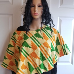 Ankara Crop Top,  Ankara Puncho, Kente Puncho, Ankara Peplum Skirt,  African Print Crop Top,  African Print Peplum Skirt, Ankara Peplum Belt