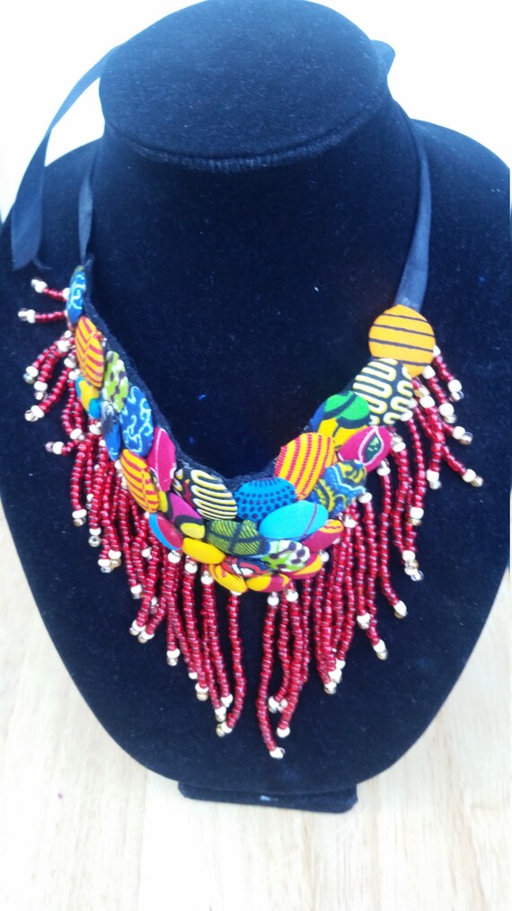Cloth necklace sale