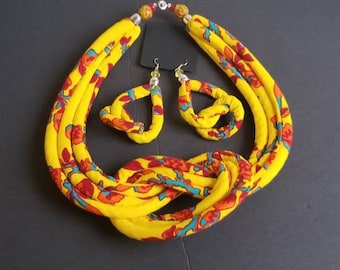 Collar Ankara, collar de botón de impresión africana, collar de botón Kente, collar de impresión africana, collar bibb, collar de declaración