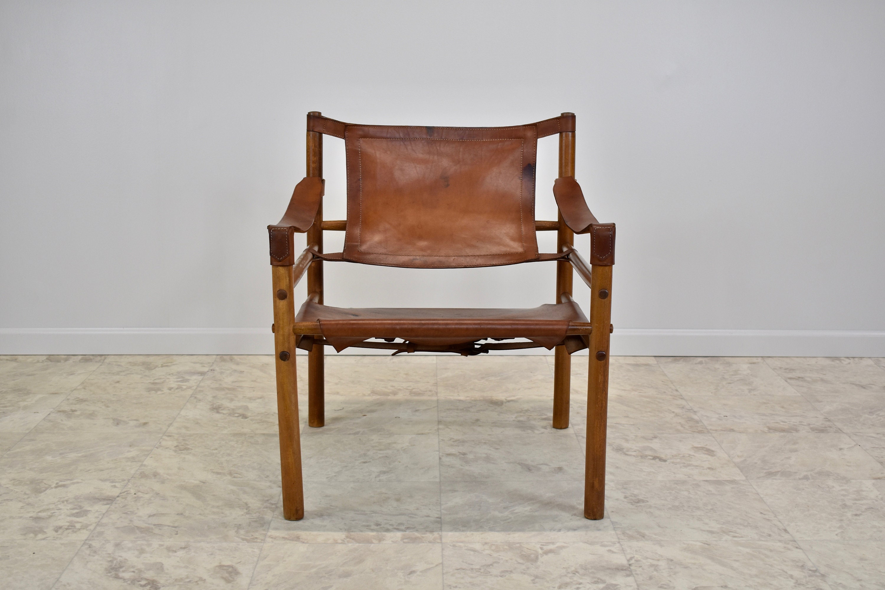 1960s Argentinian Leather Safari Lounge Chair by Abel Gonzales - Etsy