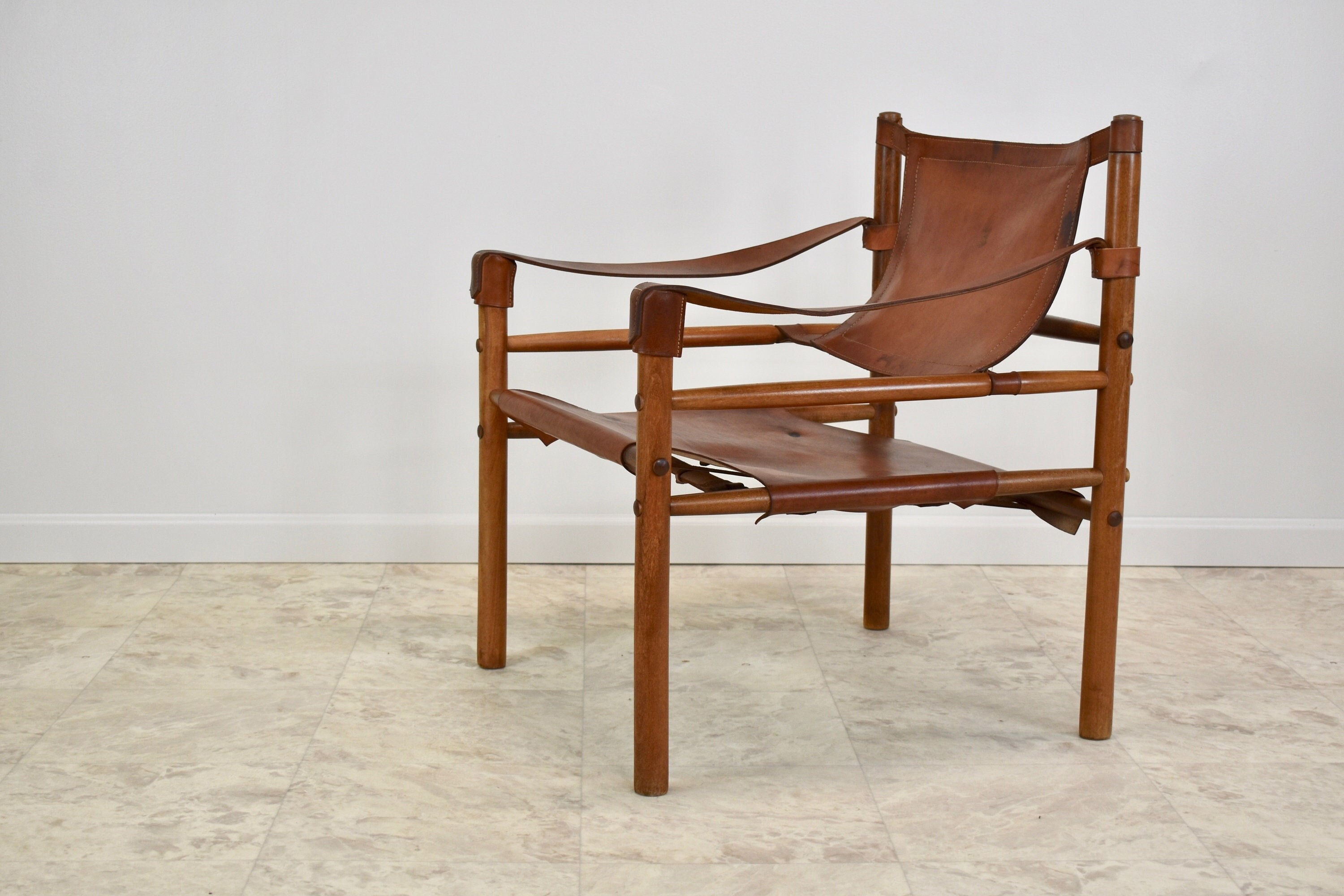 1960s Argentinian Leather Safari Lounge Chair by Abel Gonzales - Etsy