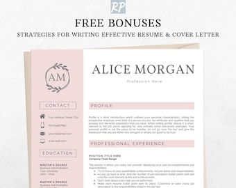 Professional Executive Resume Template 2024, CEO Resume Template for Word Cover Letter 1, 2, 3 Page Sorority Resume Template