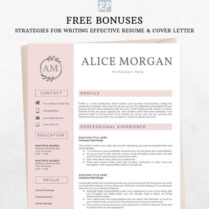 Professional Executive Resume Template 2024, CEO Resume Template for Word Cover Letter 1, 2, 3 Page Sorority Resume Template