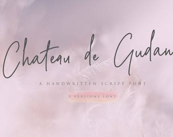 Script font Calligraphy Handwritten Script Wedding Watercolor Instant Download Handwritten fonts Monogram SVG Cricut - Chateau de Gudanes