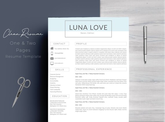 cv template professional resume template cover letter and references ms word curriculum vitae template instant digital download cv professional cover