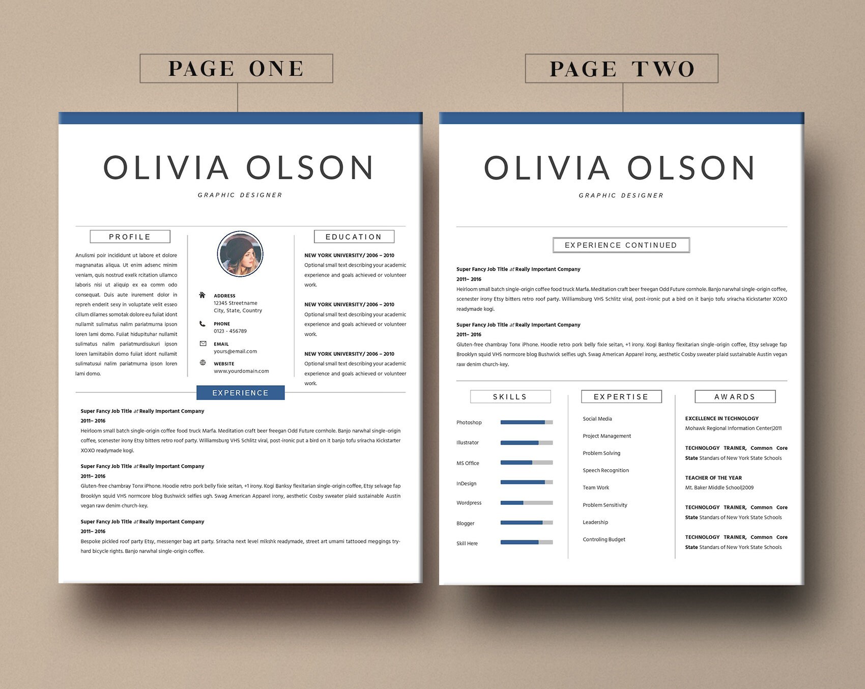 Modern Word Resume Template Resume - Il Fullxfull.5597991678 4nig 